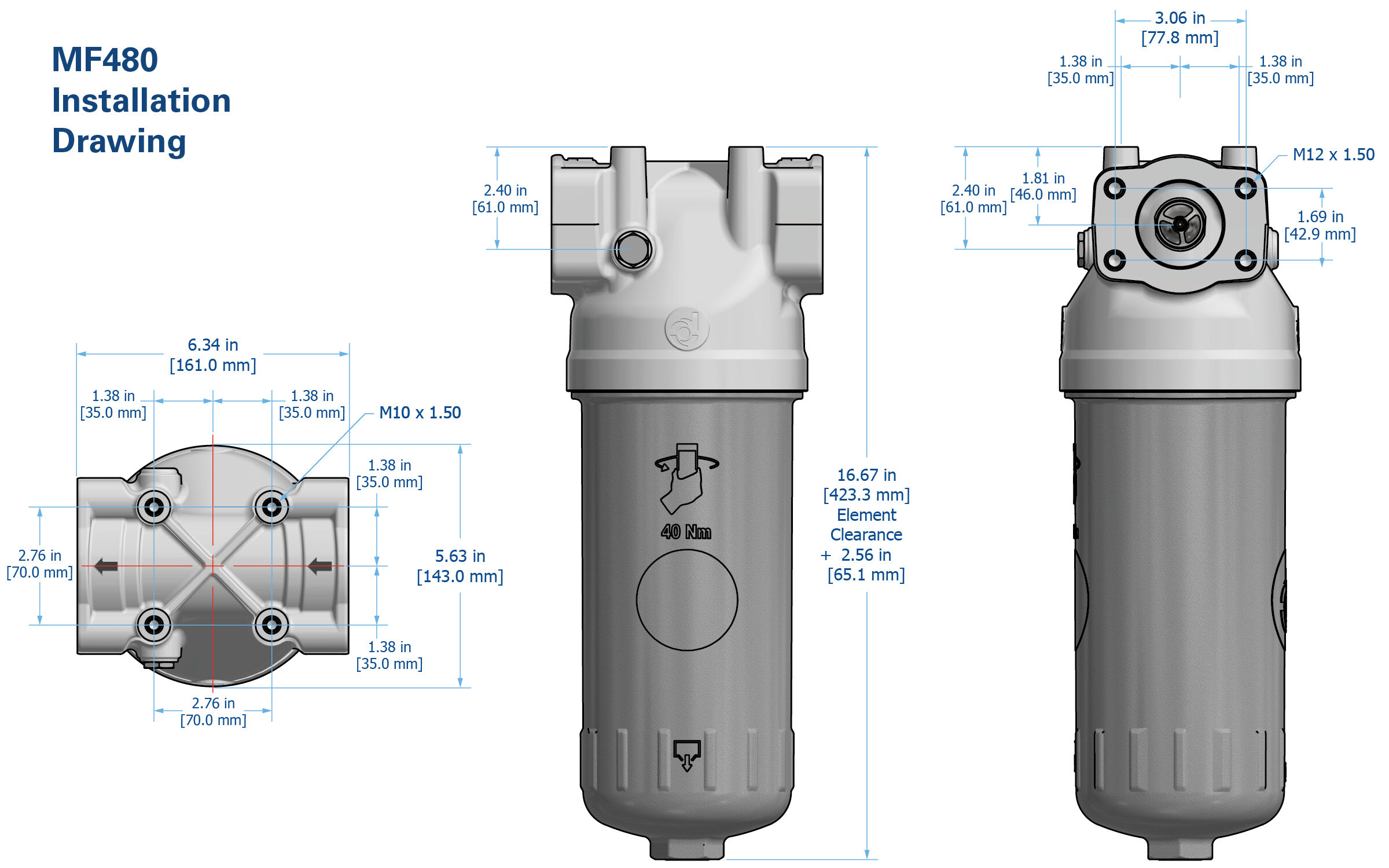 MF480 Installation Drawing